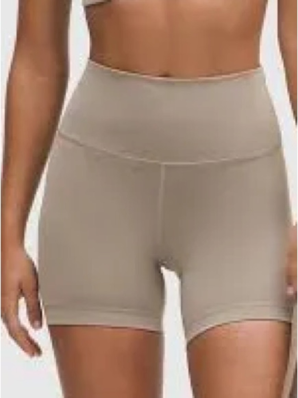 lululemon athletica High-Rise Bike Shorts - Taupe
